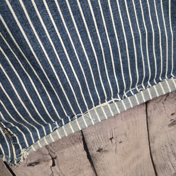 Judy Blue Jeans Womens 5/27 Railroad Striped Super Flare Stretch Denim - Picture 6 of 16